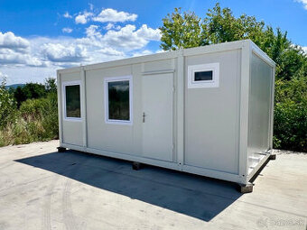 Obytný kancelársky kontajner so sanitou, 6x3m-ihneď k odberu