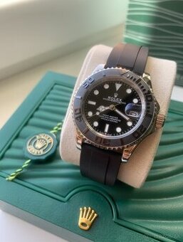 Rolex Yacht Master Oysterflex, Nové, 41mm, Čierne