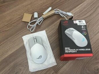 Herna mys Asus ROG Gladius III Wireless Aimpoint White