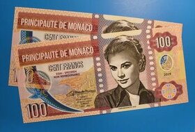 100 FRANCS MONACO KELLY, Gábriš
