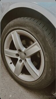 Zimne pneumatiky plus disky 225/50/17 , audi. 4 ks.