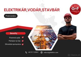 Elektrikár/ Vodár / Stavbár do Francúzka