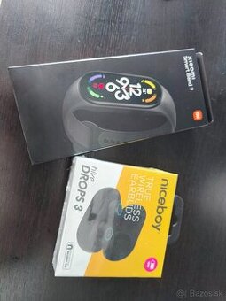 Xiaomi Smart band 7 + niceboy hive drops3