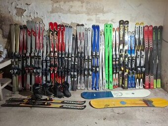 Predám rôzne zjazdové lyže, snowboardy, aj samostatne.