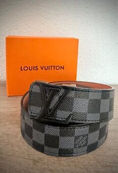 • Louis Vuitton opasok sivo-čierny •