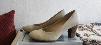 Béžové lodičky na podpätku veľ. 39