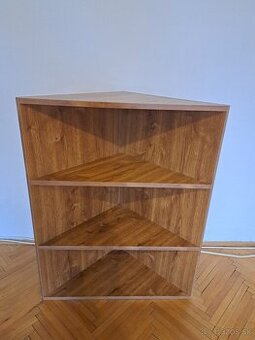 Rohová skriňa, polička, knižnica