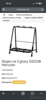 Herkules stojan na tri gitary