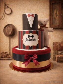 Plienková torta MALÝ GENTLEMAN