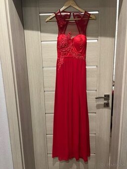 Červené spoločenské šaty Eva & Lola