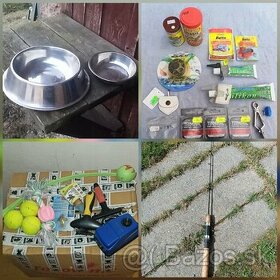 Doplňky, vybavení a krmivo pro zvířátka -psy, kočky, rybičky