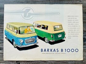 Dobový prospekt Barkas B1000 ( 1964 ) česky
