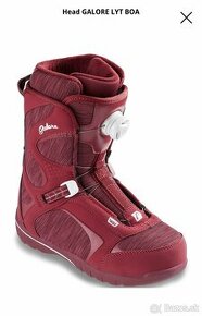 Topánky na snowboard HEAD GALORE LYT BOA farba burgundy