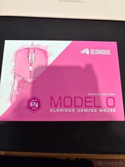 Herná myš Glorious Model O – Special Edition (ružová, 67g)