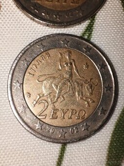 Na predaj dve Grécke zberateľské mince v hodnote 2 eurá