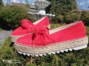 Kožené espadrilky Baťa veľ 37
