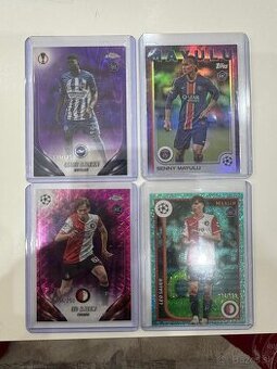 RC FUTBALOVÉ KARTY TOPPS CHROME KARTIČKY ZBERATEĽSKÉ
