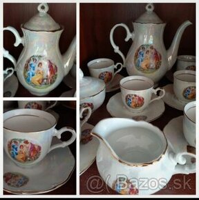 Vintage 3 gracie perletova kavova suprava