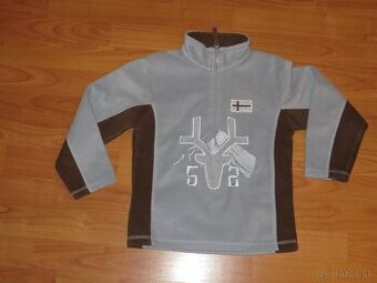 Teplá fleesová mikina - veľ. 116 - do snehu