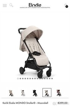 Kocik Elodie MONDO Stroller® Tender Blue Dew