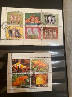 Známky športový a zvierací motýv