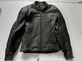 Dámska kožená bunda na motorku