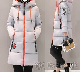 Dievčenská bunda - zimná, nová, predlžená - 1