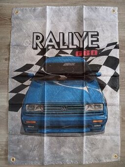 Vlajka VW Golf 2/Mk2 GTI G60 Rallye