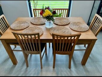 Hage jedálenské stoličky masív Dub 6ks