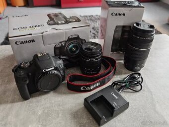 Fotoaparát Canon EOS 2000D s vybavením