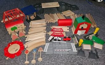 Predám drevene kolaje stanica tunel k vlakom vlak