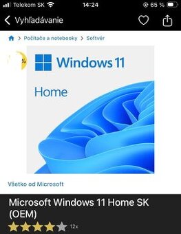 Windows 11 HOME SK (OEM) - licencia