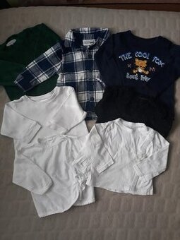 Tričká a košele v.62-68 - 7ks