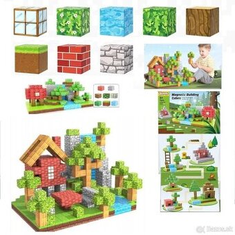 Minecraft magneticke kocky 160 ks
