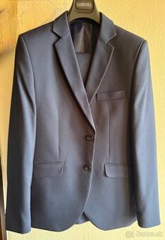 Pánsky oblek Lorenzo ako nový; 2x kravata a opasok