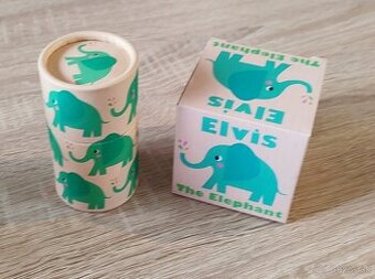Puzzle krabička Slon  + pastelky