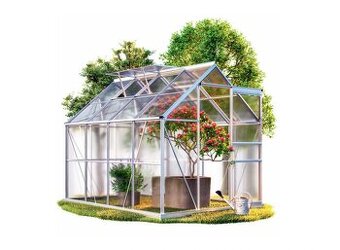 Záhradný skleník - 250 x 190 x 195 cm + základňa