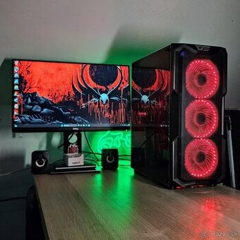 Herný Počítač Red • i5 9500F • RX 5700 XT 8GB • 16GB DDR4