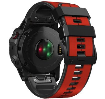 Remienok Easyfit pre Garmin Fenix 3,5X,6X,7X,8,26mm,RED-Blac