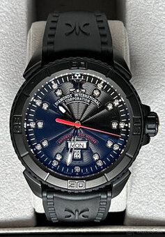 DIC 9280-NN-NR-Rubber diamantove hodinky