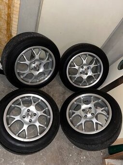 Predám alu disky Borbet R16 (4x100) + pneu Bridgestone