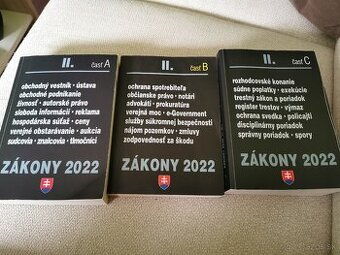 Zbierky zákonov 3 ks