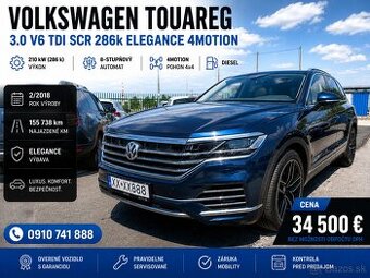 ✅️Volkswagen Touareg 3.0 V6 TDI SCR 286k Elegance 4Motion✅️