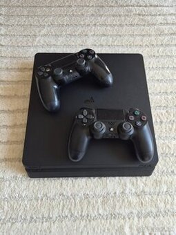 PS4 slim 500gb+2 ovládače TOP STAV