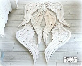 Drevené krídla-Vintage dekorácia
