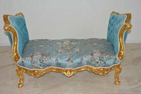 Zámecké řezbované sofa - čalouněné - 1
