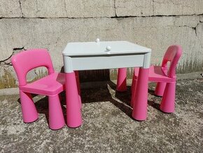 Deský stolček a stoličky - 1