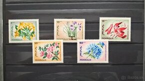 Poštové známky č.202 - Mongolsko - kvety