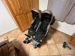 Predám kočík pre dvojičky + 2x fusak za 150,-€ - 1