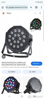 LED diskotéková lampa,